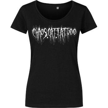 Chaoscat Logo Damenshirt schwarz