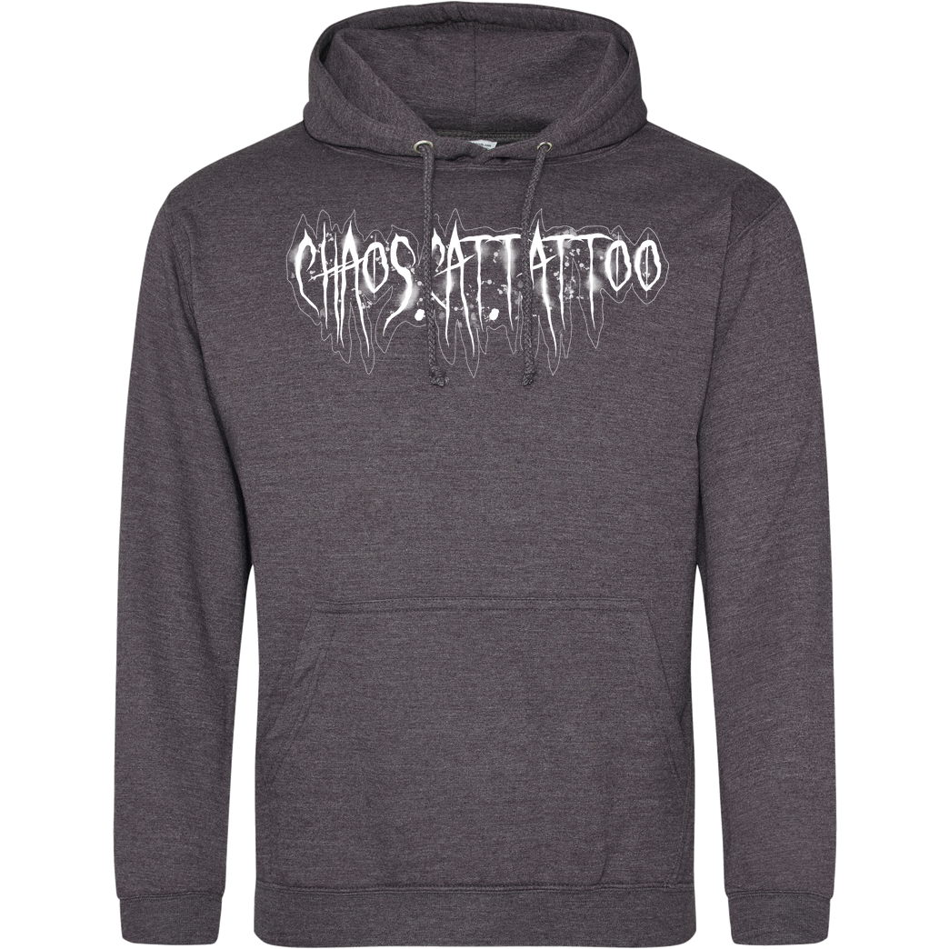 Xtrm.Ink Chaoscat Logo Sweatshirt JH Hoodie - Dark heather grey