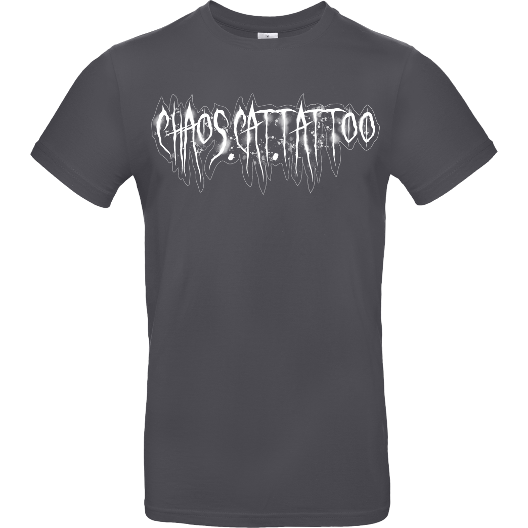Xtrm.Ink Chaoscat Logo T-Shirt B&C EXACT 190 - Dark Grey