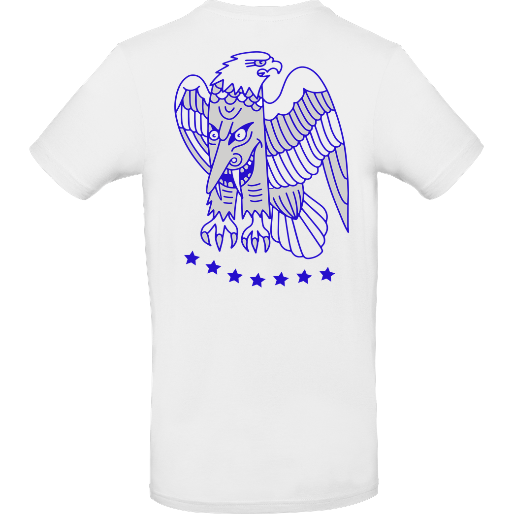 Shakey Joey Shakey Joey - Eagle T-Shirt B&C EXACT 190 -  White
